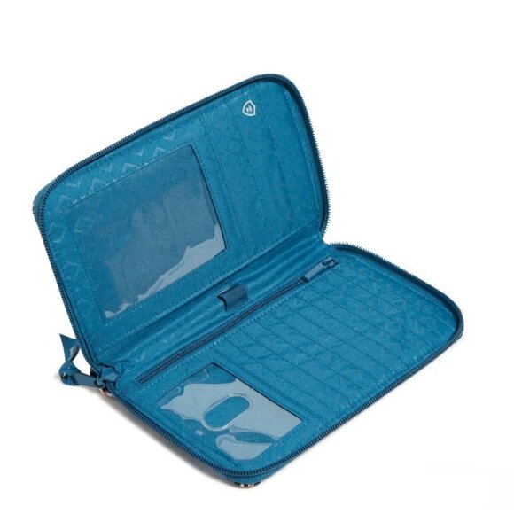 Vera Bradley Family Travel Wallet Haymarket Paisley Jewel NWOT - Picture 6 of 6